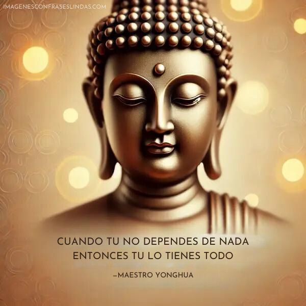 Cuando tu no dependes de nada, entonces tu lo tienes todo