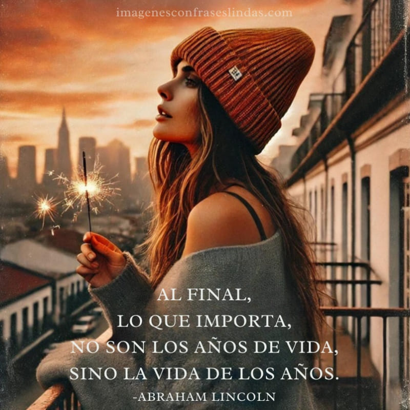 Al final, lo que importa, no son los años de vida, sino la vida de los años