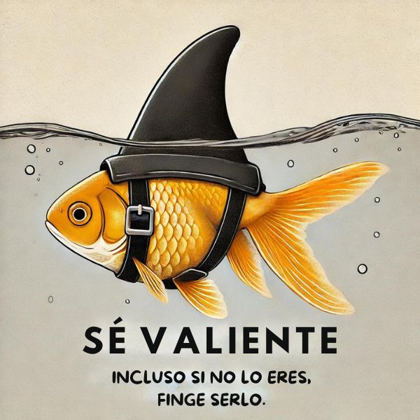 Se valiente, incluso si no lo eres, finge serlo
