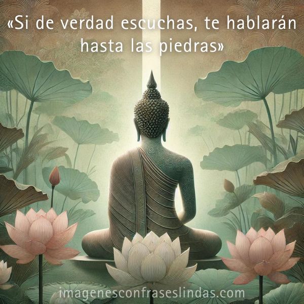 Si de verdad escuchas, te hablarán hasta las piedras