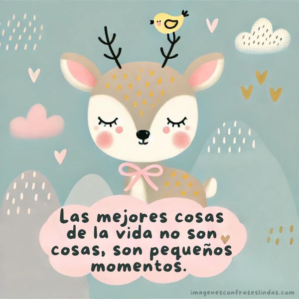 Las mejores cosas de la vida no son cosas, son pequeños momentos